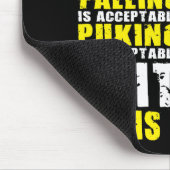 Beenden ist nicht akzeptabel - Workout Motivierend Mousepad (Ecke)