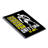 Beenden ist nicht akzeptabel - Workout Motivierend Notizblock (Rechte Seite)