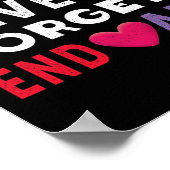 Beenden Sie Alzheimer End Heimer Heimers Awareness Poster (Ecke)