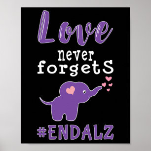 Beenden Sie Alzheimer Heimer Heimers Awareness Poster