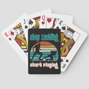 Beenden Sie das Anfangen, zu spielen Spielkarten