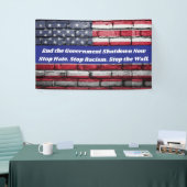 Beenden Sie das Banner zur Kundgebung des Proteste (Messeveranstaltung)