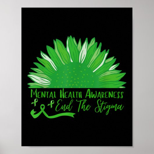 Beenden Sie das Bewusstsein der Stigma Sonnenblume Poster (Vorne)