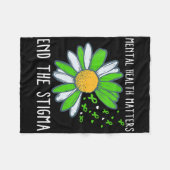 Beenden Sie das Bewusstsein für psychische Gesundh Fleecedecke (Vorderseite (Horizontal))