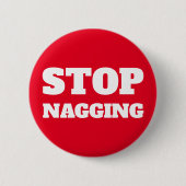 Beenden Sie das Gag-Geschenk für benutzerdefiniert Button (Vorderseite)