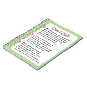 Beenden Sie das Gedicht nicht Notizblock (Linke Seite)