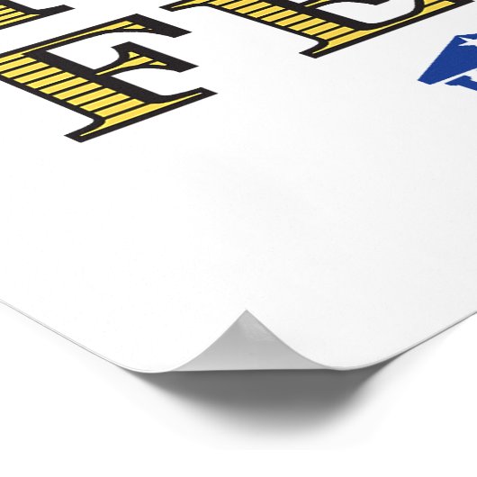 BEENDEN SIE DAS GEFÜTTERT Poster (Ecke)