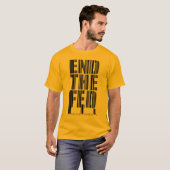 Beenden Sie das gefütterte Bar-Code-Entwurfs-Shirt T-Shirt (Vorne ganz)