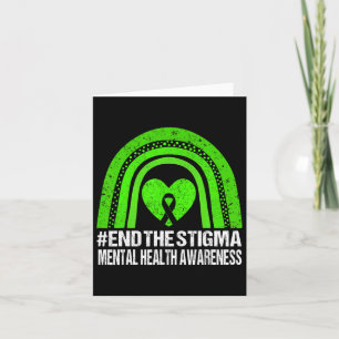 Beenden Sie das Stigma Mental Health Awareness Gre Karte