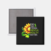 Beenden Sie das Stigma Mental Health Problems Ment Magnet (Vorderseite/Rückseite)