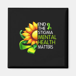 Beenden Sie das Stigma Mental Health Problems Ment Magnet