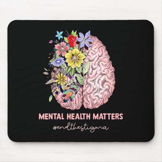 Beenden Sie das Stigma Mental Health Problems Ment Mousepad (Vorne)