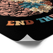 Beenden Sie das Stigma Mental Health Problems Ment Poster (Ecke)