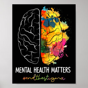 Beenden Sie das Stigma Mental Health Problems Ment Poster