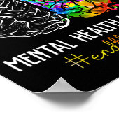 Beenden Sie das Stigma Mental Health Problems Ment Poster (Ecke)