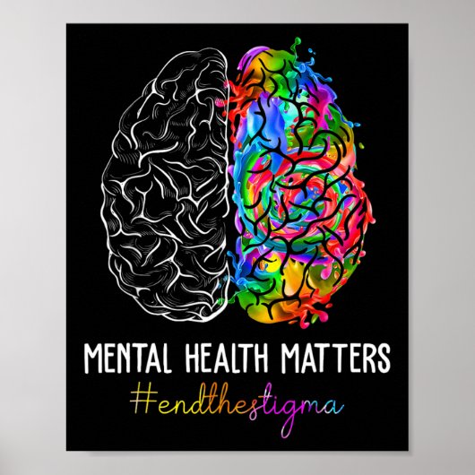 Beenden Sie das Stigma Mental Health Problems Ment Poster (Vorne)