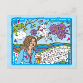 Beenden Sie das Überdenken der Postkarte