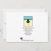 Beenden Sie das Überdenken_Flat Card 7" x 5" (Rückseite)