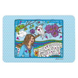 Beenden Sie das Überdenken_Flexible Magnet 6" x 4"