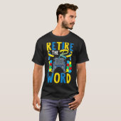 Beenden Sie den Autismus des R-Word-Disability-Dow T-Shirt (Vorne ganz)