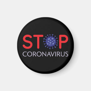 Beenden Sie den Cartoon der Coronavirus-Pandemie Magnet