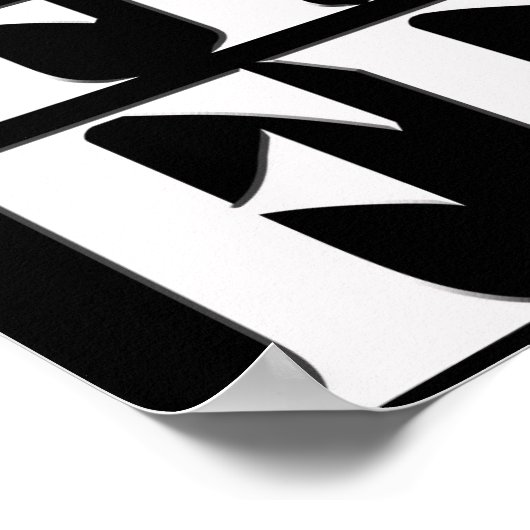 Beenden Sie den Gefüttert Poster (Ecke)