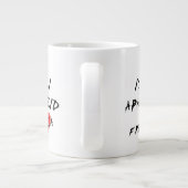 Beenden Sie den israelischen Apartheid-Freien Gaza Jumbo-Tasse (Rückseite)