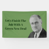 Beenden Sie den Job Green New Deal Banner (Horizontal)