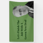 Beenden Sie den Job Green New Deal Banner (Vertikal)