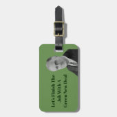 Beenden Sie den Job Green New Deal Gepäckanhänger (Vorderseite vertikal)