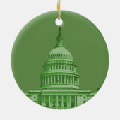 Beenden Sie den Job Green New Deal Keramik Ornament (Hinten)