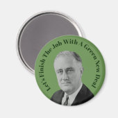 Beenden Sie den Job Green New Deal Magnet (Vorderseite/Rückseite)