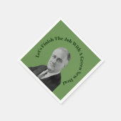 Beenden Sie den Job Green New Deal Serviette (Ecke)