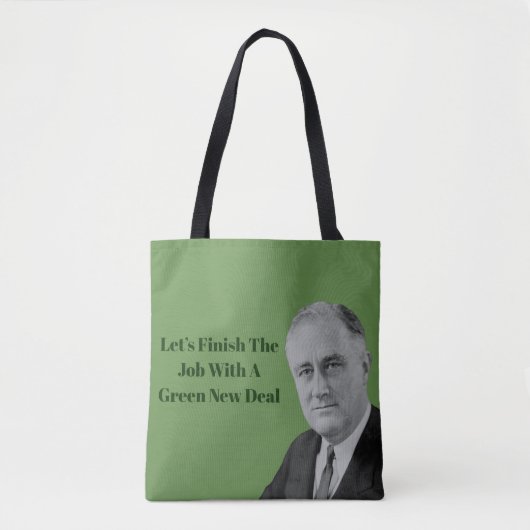 Beenden Sie den Job Green New Deal Tasche (Vorderseite)