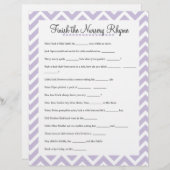 Beenden Sie den Kinderzimmer Rhyme Baby Duschgame (Vorne/Hinten)