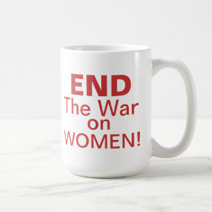 Beenden Sie den Krieg auf Frauen Kaffeetasse