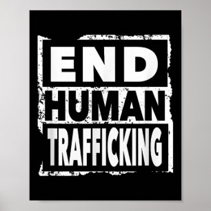 Beenden Sie den Menschenhandel Rettend Kinder und  Poster