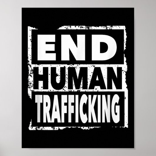 Beenden Sie den Menschenhandel Rettend Kinder und Poster (Vorne)