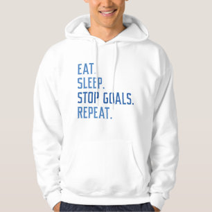 Beenden Sie den Schlaf-Stopp-Goals wiederholen Hoodie