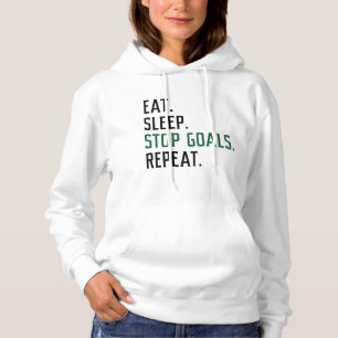 Beenden Sie den Schlaf-Stopp-Goals wiederholen Hoodie