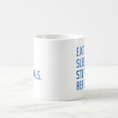 Beenden Sie den Schlaf-Stopp-Goals wiederholen Kaffeetasse (Mittel)