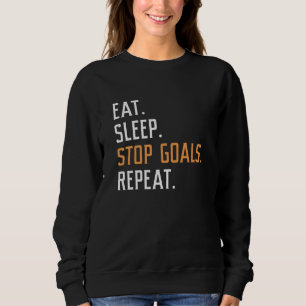 Beenden Sie den Schlaf-Stopp-Goals wiederholen Sweatshirt