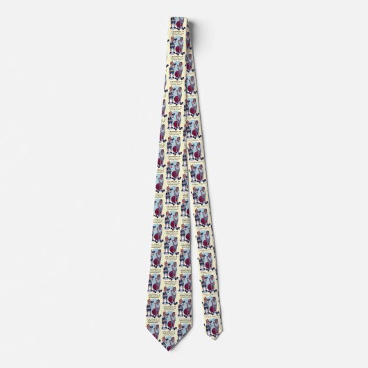Beenden Sie die Arbeit aus Funny Neck Tie Krawatte (Vorderseite)