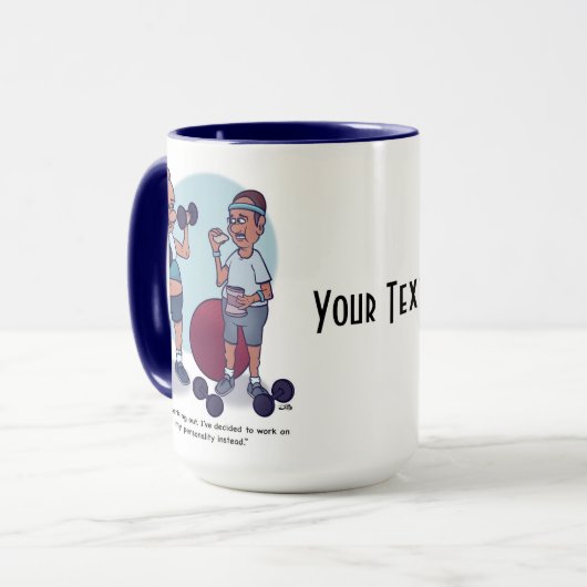 Beenden Sie die Arbeit aus Funny Tasse (Vorderseite Links)