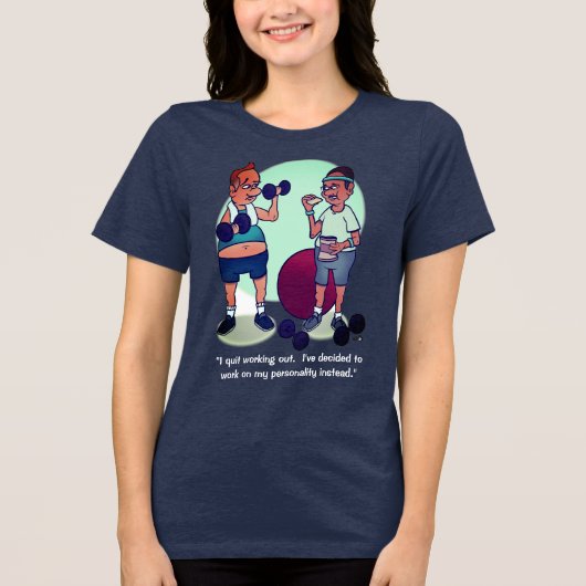 Beenden Sie die Arbeit der Triblend-Marine Tri-Blend Shirt (Vorderseite)