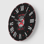 Beenden Sie die Gefüttert römische Zahl Große Wanduhr (Winkel)