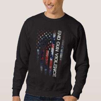 Beenden Sie die Gewalt der Gefärbte Krawatte "Amer Sweatshirt