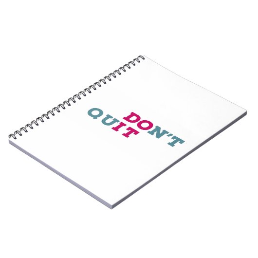 Beenden Sie die Inspiration nicht Notizblock (Linke Seite)