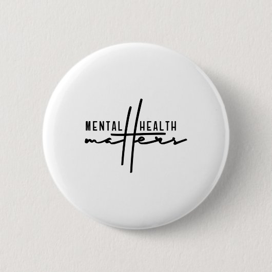 Beenden Sie die psychischen Probleme des Stigmas Button (Vorderseite)