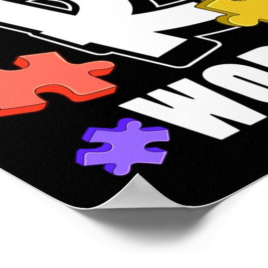 Beenden Sie die R Word Autismus Awareness Special  Poster (Ecke)